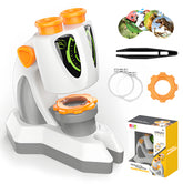YCFUN Toy Microscope for Kids Boys Girls 3+, STEM & Science Interactive Learning Microscope Kits
